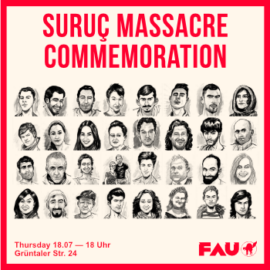 Gedenken an das Massaker von Suruç