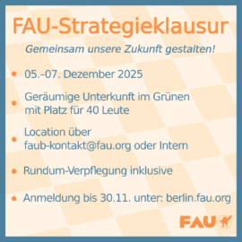 FAU-Strategieklausur FAU-Strategieklausur
