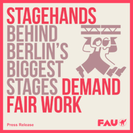 Stagehands behind Berlin’s biggest stages demand fair work