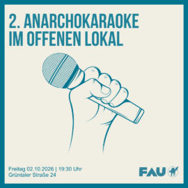 2. Anarchokaraoke im offenen Lokal